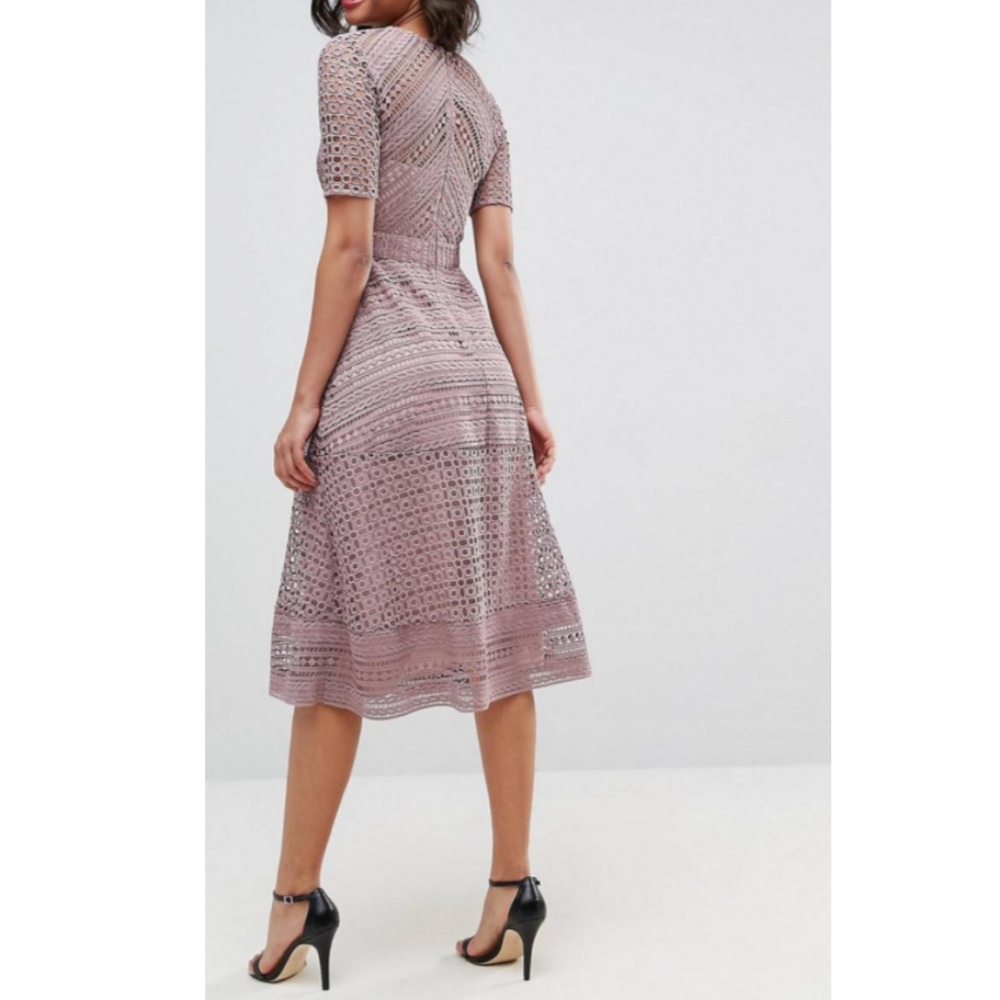 NWT ASOS | Lace Midi Dress 12/14 - Picture 5 of 8